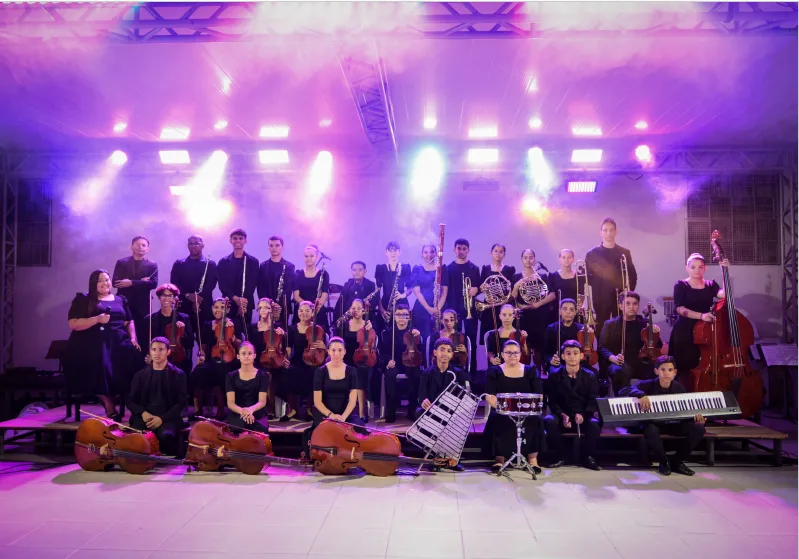 Orquestra Jovem Meu Bem-Querer encanta no Natal de Luz 2024 em Fortaleza