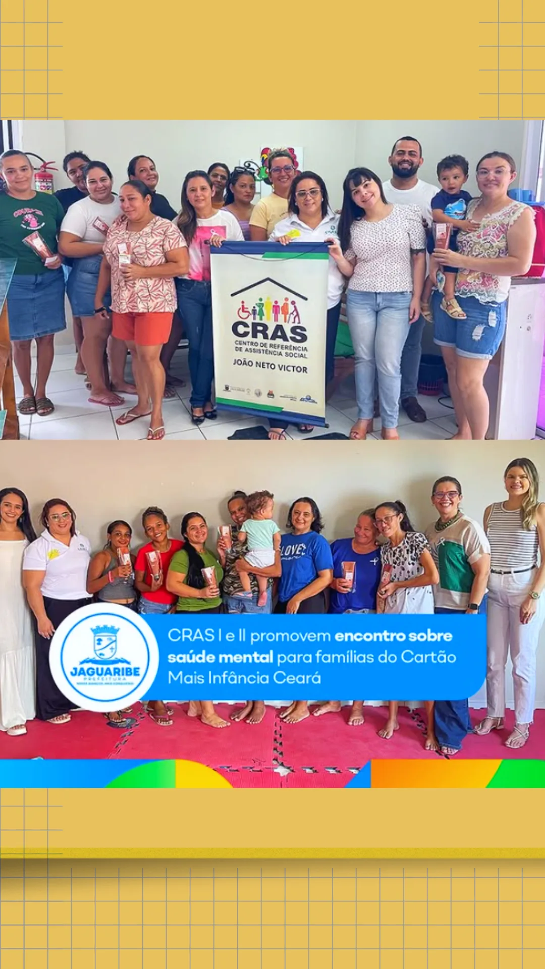 CRAS I e II promovem encontro sobre saúde mental para famílias beneficiárias do Cartão Mais Infância Ceará