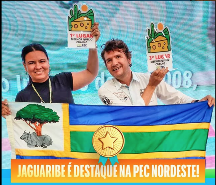 🏅 Jaguaribe conquista dois prêmios na PEC Nordeste 2025 e consolida liderança na produção de queijo coalho cearense