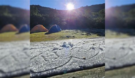 Geada cobre acampamento no Caparaó e anuncia chegada do frio no ...