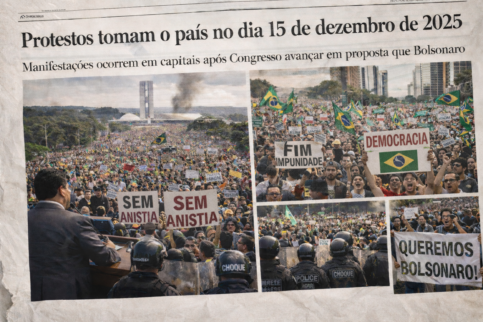 Manifestações tomam capitais do país após avanço de proposta que beneficia Bolsonaro