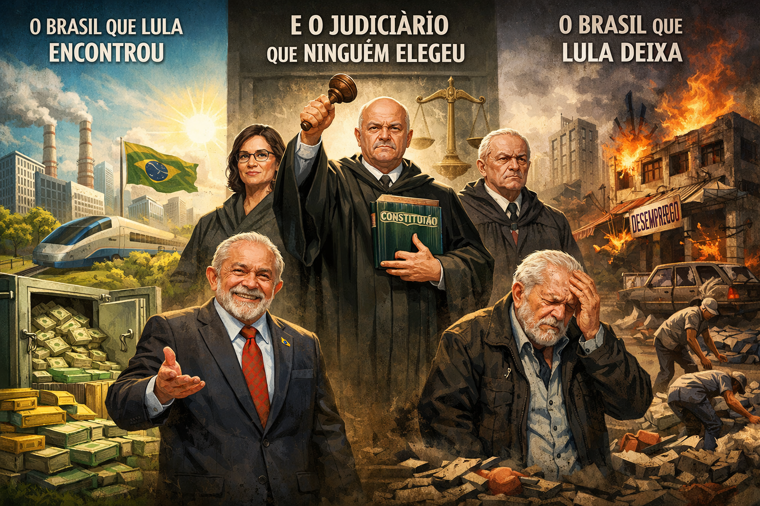 O Brasil que Lula encontrou, o Brasil que Lula deixa — e o Judiciário que ninguém elegeu