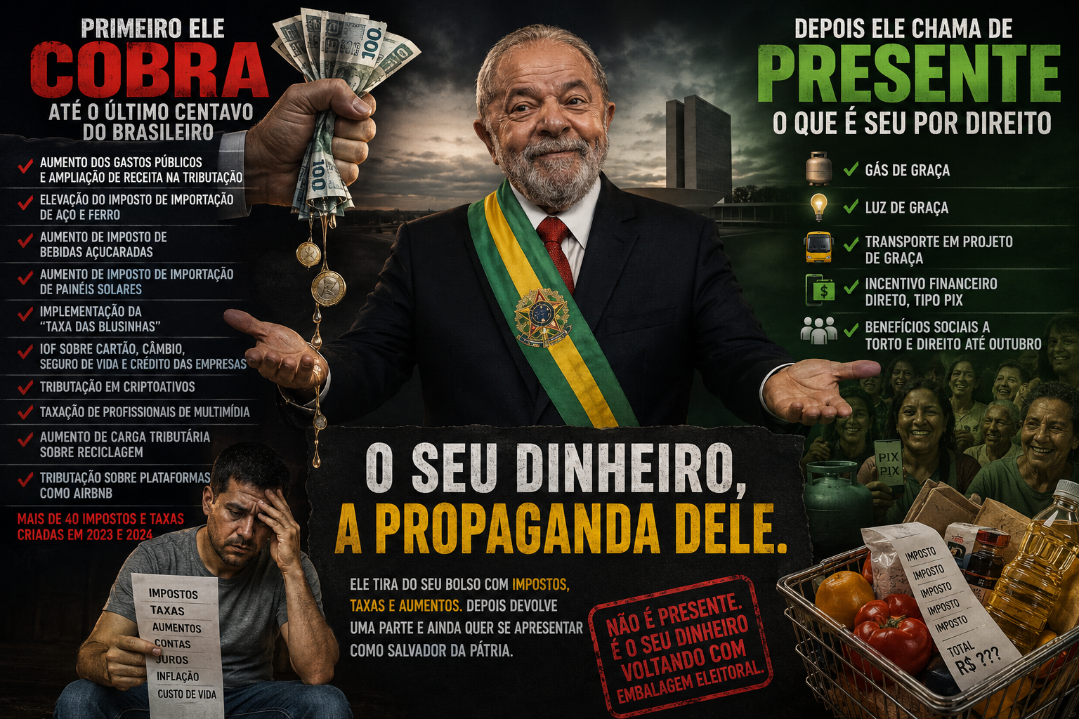 O Governo Cobra Primeiro, Depois Chama de Presente