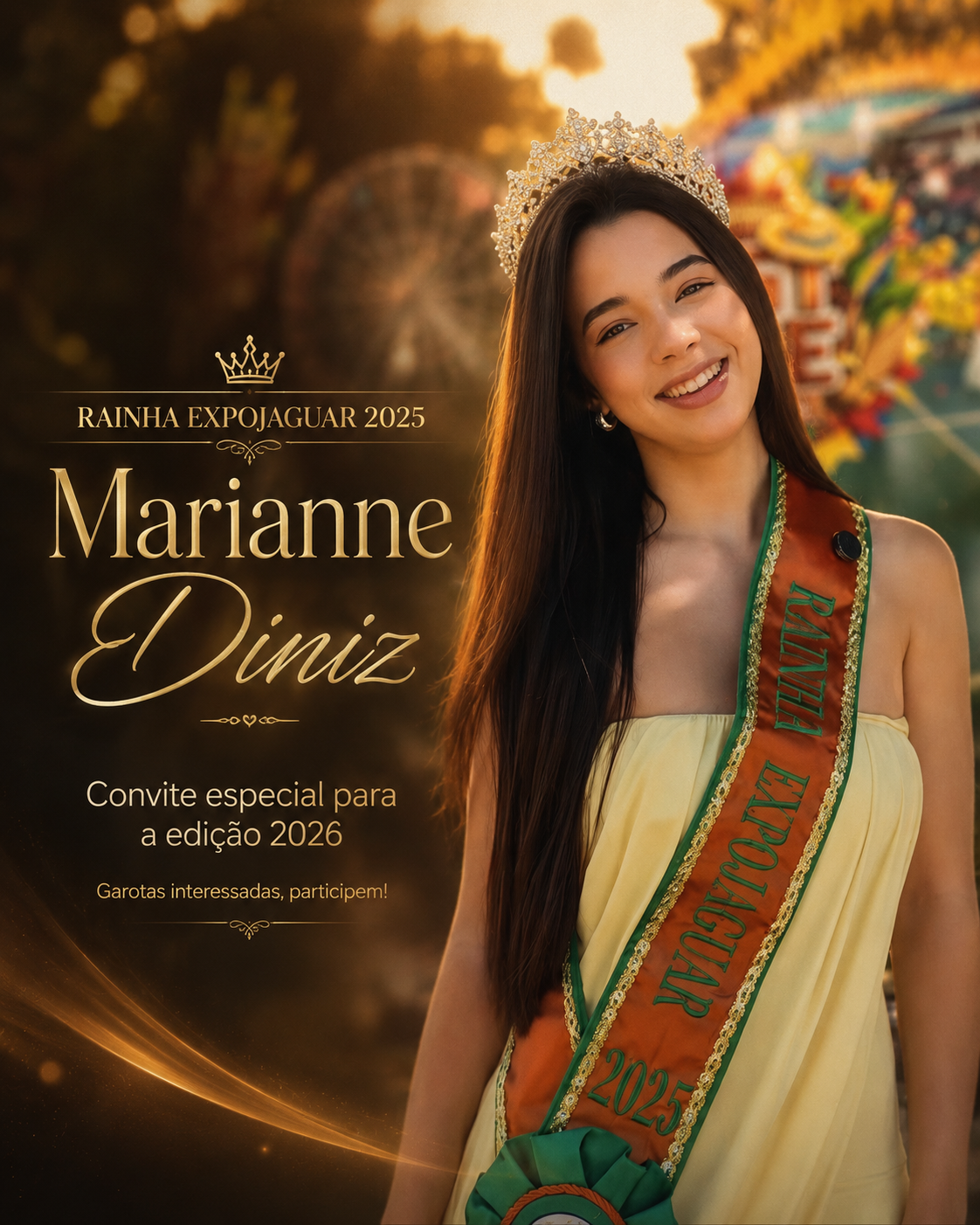 Concurso Rainha Expojaguar 2026: inscrições abertas para o desfile oficial
