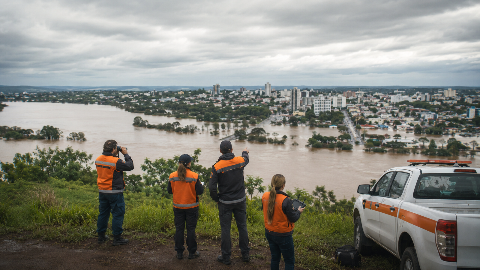 Governo federal reconhece emergência em 17 municípios enquanto onda de cheia avança pelo Rio Grande do Sul