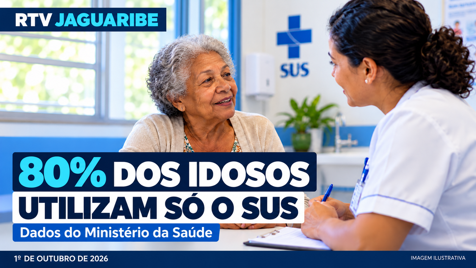 Oito em cada dez pessoas idosas utilizam exclusivamente o SUS, informa Saúde